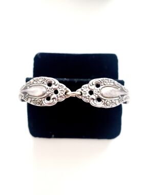 Silver Platted  Vintage-Style Spoon Bracelet in Silver